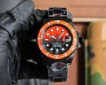 ROLEX DIW Water Ghost Series Automatic Movement 40MM Orange and Black Watch